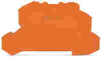 TOPJOB®S end/intermediate plate; for 2002-26xx series terminal blocks; 0.8 mm wide; orange
