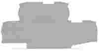 WAGO End plate; 0.8 mm thick; gray