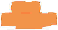 WAGO End plate; 0.8 mm thick; orange