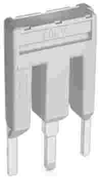 WAGO Continuous jumper; 3-way; insulated; light gray