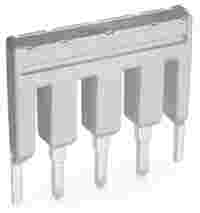 WAGO Continuous jumper; 5-way; insulated; light gray