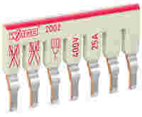 WAGO TOPJOB®S staggered jumper; for 2002 and 2003 series; insulated; 7-way; light-gray