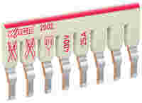 WAGO TOPJOB®S staggered jumper; for 2002 and 2003 series; insulated; 8-way; light-gray