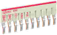 WAGO TOPJOB®S staggered jumper; for 2002 and 2003 series; insulated; 10-way; light-gray