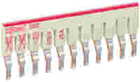 WAGO TOPJOB®S staggered jumper; for 2002 and 2003 series; insulated; 11-way; light-gray
