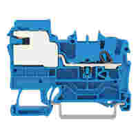 WAGO 1-conductor N-disconnect terminal block; 2.5 mm²; Push-in CAGE CLAMP®; 2,50 mm²; blue