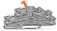 WAGO Multilevel installation terminal block; with pivoting knife disconnect; LT/L/PE