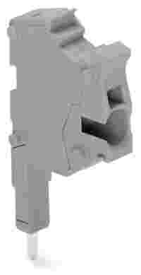 WAGO TOPJOB® S modular connector; for 2004 series; for jumper contact slot; 1-pole; gray