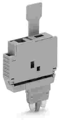 Fuse plug with pull-tab; for miniature metric fuses 5 x 20 mm and 5 x 25 mm; 6 mm wide