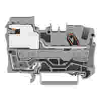 WAGO TOPJOB®S power distribution disconnect terminal block; rail mount; 1-conductor; 7.5 mm wide; gray