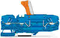 2-conductor disconnect/test terminal block; with test option; orange disconnect link