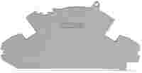 End plate; 1.5 mm thick; with lock-out seal option; gray