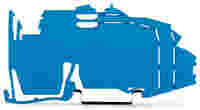 WAGO TOPJOB®S busbar carrier; rail mount; 1.5 mm wide; blue