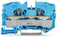 WAGO TOPJOB®S feedthrough terminal block; rail mount; 2-conductor; 10 mm wide; blue