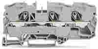 WAGO TOPJOB®S feedthrough terminal block; rail mount; 3-conductor; 10 mm wide; red