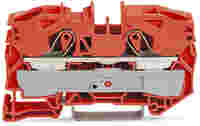 WAGO TOPJOB®S feedthrough terminal block; rail mount; 2-conductor; 12 mm wide; orange