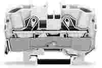 WAGO Shield terminal block; rail mount; 2-conductor; 12 mm wide; white