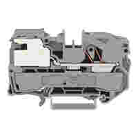 WAGO TOPJOB®S power distribution disconnect terminal block; rail mount; 1-conductor; 12 mm wide; gray