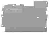End and intermediate plate; 1 mm thick; gray