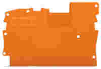 End and intermediate plate; 1 mm thick; orange