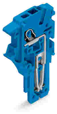 End module for 1-conductor female connector; Push-in CAGE CLAMP®; 1.5 mm²; Pin spacing 3.5 mm; 1-pole; 1,50 mm²; blue