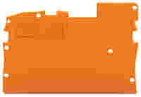 End and intermediate plate; 1 mm thick; orange