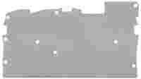 WAGO End and intermediate plate; 1 mm thick; gray