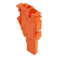 Center module for 1-conductor female connector; Push-in CAGE CLAMP®; 4 mm²; Pin spacing 5.2 mm; 1-pole; 4,00 mm²; orange