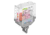Relay module; Nominal input voltage: 24 VDC; 2 changeover contacts; Limiting continuous current: 8 A; Railway; Green status indicator; Module width: 20 mm
