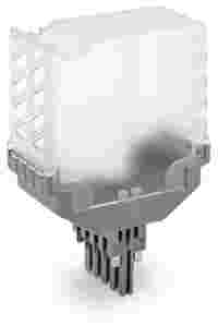 Empty component plug housing; 10-pole; transparent housing; with fiber optics