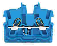 TOPJOB®S miniature feedthrough terminal block; center terminal block without snap-in foot; 2-conductor; 3.5 mm wide; blue