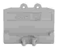 End plate; with fixing flange; 1.3 mm thick; gray