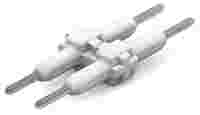 Board-to-Board Link; Pin spacing 3 mm; 2-pole; Length: 15.3 mm; white