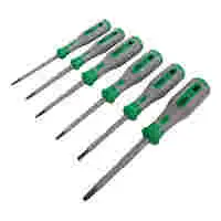WAGO VDE Torx® screwdriver set; T8; T10; T15; T20; T25; T30; VDE tested; 1000 V; insulated; 2-component grip
