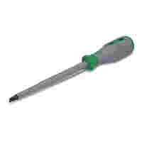 VDE slot screwdriver; 8.0 x 1.2 x 175; VDE tested; 1000 V; insulated; 2-component grip; size 4 (125 mm); green/gray