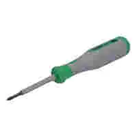 WAGO VDE crosshead screwdriver; PH0 x 60; VDE tested; 1000 V; insulated; 2-component grip; size 1 (100 mm); green/gray