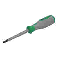 VDE crosshead screwdriver; PZ2 x 100; VDE tested; 1000 V; insulated; 2-component grip; size 3 (115 mm); green/gray