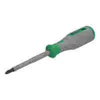 WAGO VDE crosshead screwdriver; PZ2 x 100; VDE tested; 1000 V; insulated; 2-component grip; size 3 (115 mm); green/gray