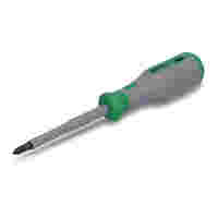VDE combination screwdriver; Crosshead and slot +/- PH2/S; VDE tested; 1000 V; insulated; 2-component grip; size 3 (115 mm); green/gray
