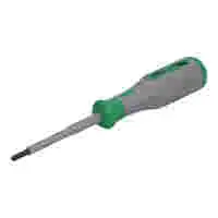 WAGO VDE Torx® screwdriver; T20; VDE tested; 1000 V; insulated; 2-component grip; size 2 (110 mm); green/gray