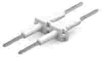Board-to-Board Link; Pin spacing 6 mm; 2-pole; Length: 30 mm; white