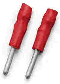 Test socket; insulated; 2 mm Ø; red