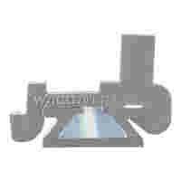 Plastic end stop; for WSB markers; for 210-154 aluminum rail; gray