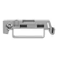 Mounting adapter; can be used as end stop; 6.5 mm wide; gray