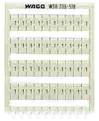 WSB marking card; as card; MARKED; 1 / 2 (50 each); not stretchable; Horizontal marking; snap-on type; white