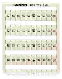 WSB marking card; as card; MARKED; R1, S1, T1, U1, V1, W1, X1, Y1, Z1,SL (10x); not stretchable; Vertical marking; snap-on type; white