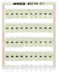 WSB marking card; as card; MARKED; N (100x); not stretchable; Vertical marking; snap-on type; white