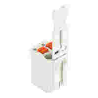 1-conductor female connector; push-button; Push-in CAGE CLAMP®; 1.5 mm²; Pin spacing 3.5 mm; 2-pole; Gripping plate; 1,50 mm²; light gray