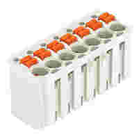 1-conductor female connector; push-button; Push-in CAGE CLAMP®; 1.5 mm²; Pin spacing 3.5 mm; 7-pole; 1,50 mm²; light gray