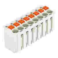 1-conductor female connector; push-button; Push-in CAGE CLAMP®; 1.5 mm²; Pin spacing 3.5 mm; 8-pole; 1,50 mm²; light gray